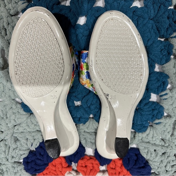 Vintage Y2K Embellished Floral Sandals - Picture 3 of 6